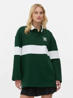 Rita Ora Oversized Polo Sweatshirt