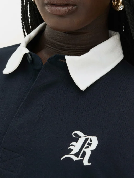 Rita Ora Oversized Polo Sweatshirt