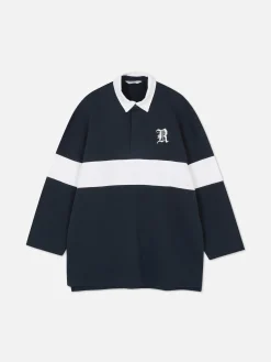 Rita Ora Oversized Polo Sweatshirt
