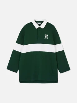 Rita Ora Oversized Polo Sweatshirt