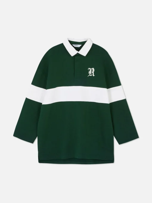 Rita Ora Oversized Polo Sweatshirt