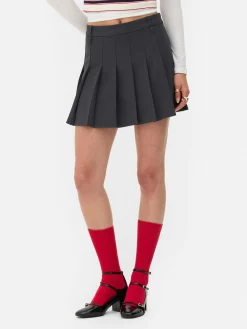 Rita Ora Pleated Mini Skirt
