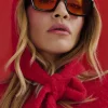 Rita Ora Retro Tinted Sunglasses