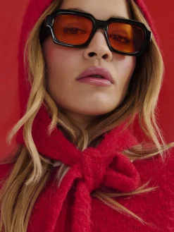 Rita Ora Retro Tinted Sunglasses