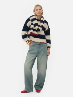 Rita Ora Ripped Dad Jeans