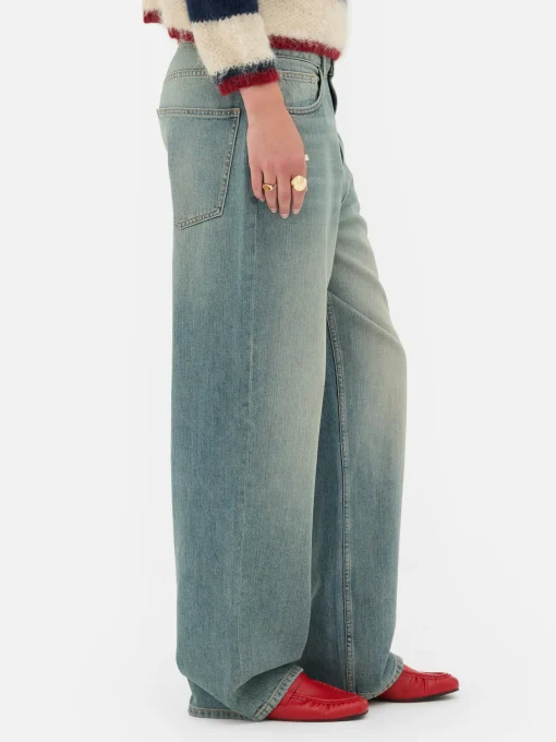 Rita Ora Ripped Dad Jeans