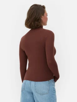 Rita Ora Roll Neck Long Sleeve Top