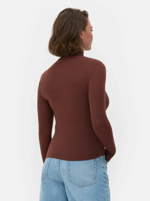 Rita Ora Roll Neck Long Sleeve Top
