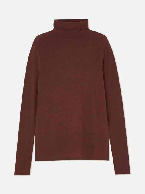 Rita Ora Roll Neck Long Sleeve Top