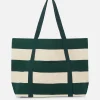 Rita Ora Stripe Canvas Shopper Bag
