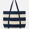 Rita Ora Stripe Canvas Shopper Bag