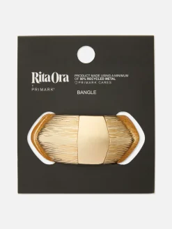 Rita Ora Textured Cuff Bangle