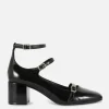 Rita Ora Triple-Strap Mary Jane Heels