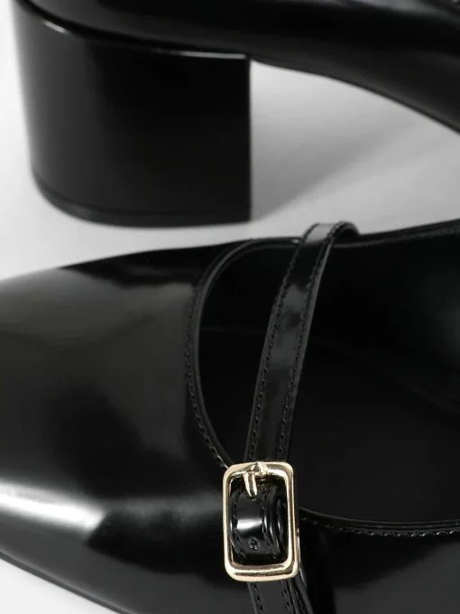 Rita Ora Triple-Strap Mary Jane Heels