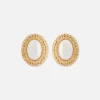 Rita Ora XL Faux Pearl Stud Earrings