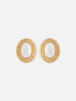 Rita Ora XL Faux Pearl Stud Earrings