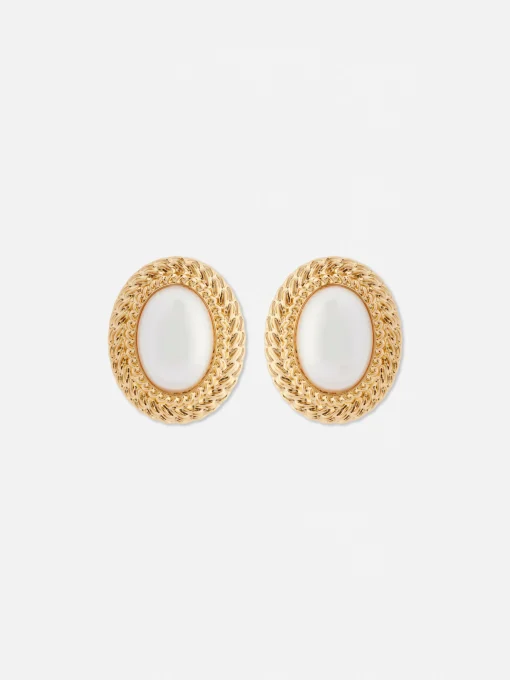 Rita Ora XL Faux Pearl Stud Earrings
