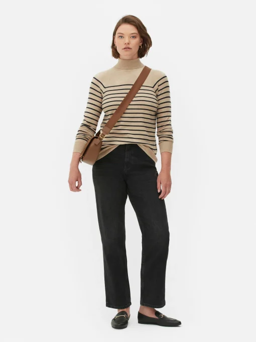 Roll Neck Long Sleeve Top