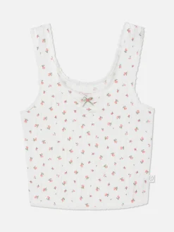 Rose Pointelle Pajama Tank