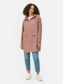 Rubberized Hooded Raincoat