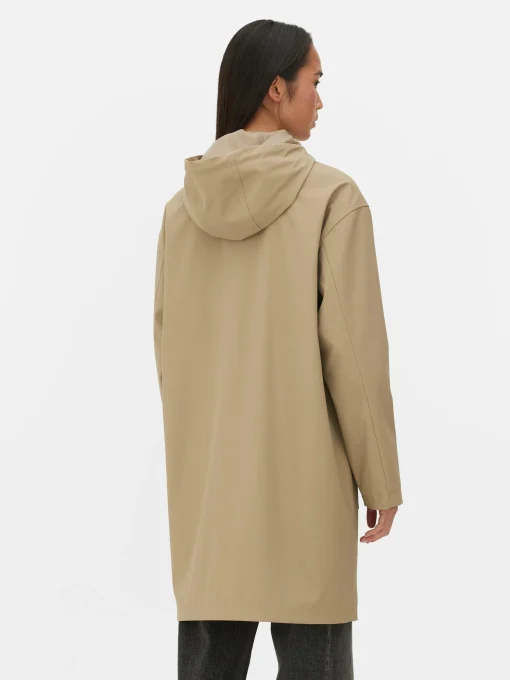 Rubberized Hooded Raincoat