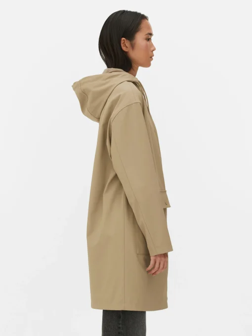 Rubberized Hooded Raincoat