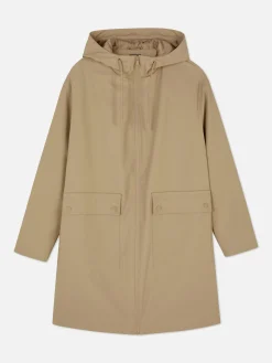 Rubberized Hooded Raincoat