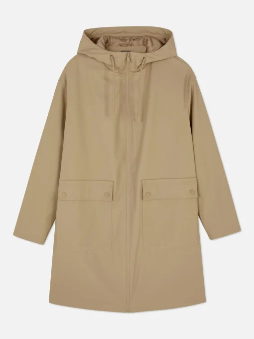 Rubberized Hooded Raincoat