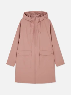 Rubberized Hooded Raincoat