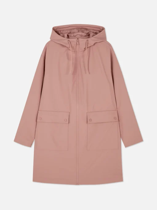 Rubberized Hooded Raincoat