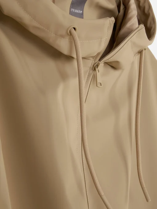 Rubberized Hooded Raincoat