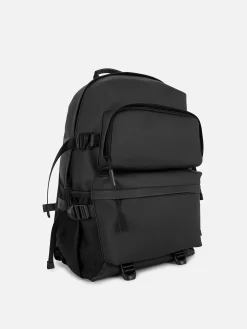Rubberized Multi-Pocket Backpack