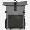 Rubberized Roll Top Backpack