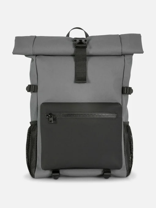 Rubberized Roll Top Backpack