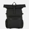 Rubberized Roll Top Backpack