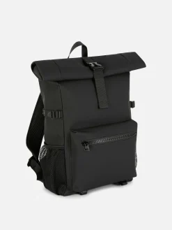 Rubberized Roll Top Backpack