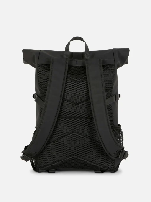 Rubberized Roll Top Backpack
