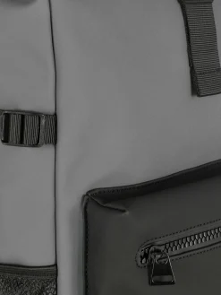 Rubberized Roll Top Backpack