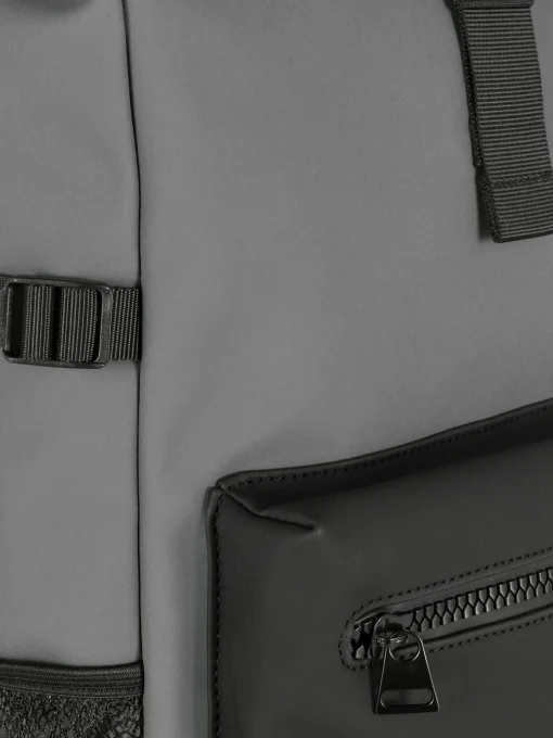 Rubberized Roll Top Backpack
