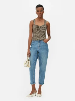 Ruched Knot Sleeveless Top