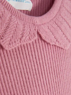 Ruffle Collar Long Sleeve T-Shirt