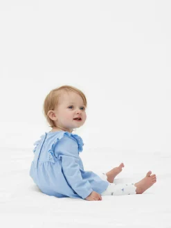 Ruffled Blouse And Leggings Set