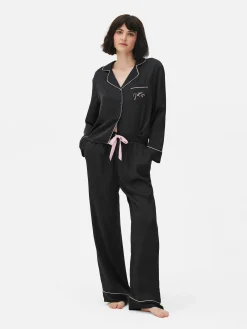 Satin Long Sleeve Pajamas