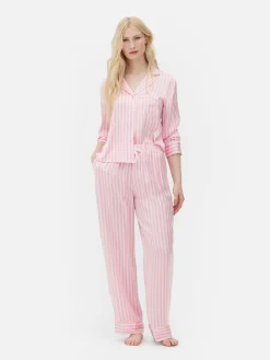 Satin Long Sleeve Pajamas