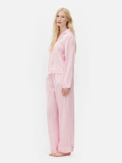 Satin Long Sleeve Pajamas