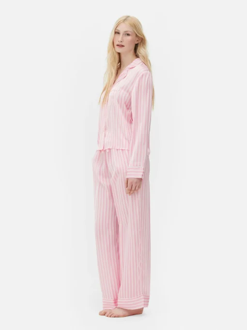 Satin Long Sleeve Pajamas