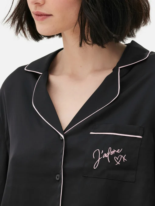 Satin Long Sleeve Pajamas