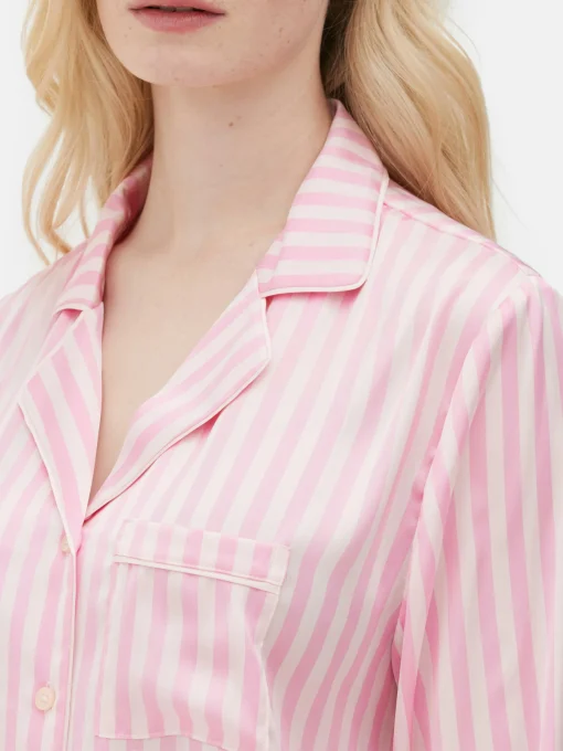 Satin Long Sleeve Pajamas