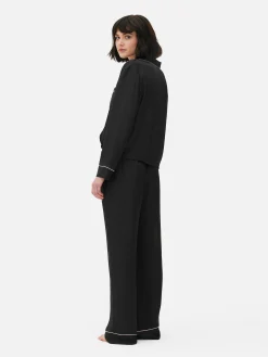 Satin Long Sleeve Pajamas