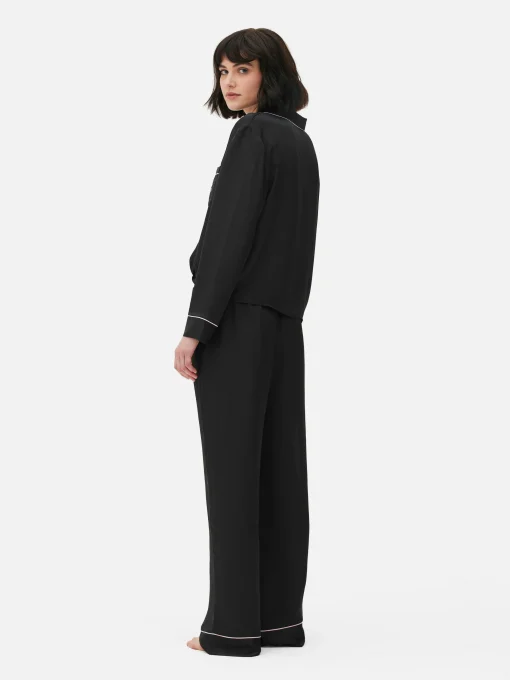 Satin Long Sleeve Pajamas